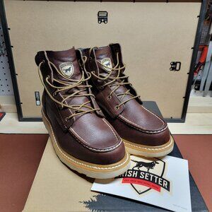 Irish Setter Ashby 6" Men's Moc Toe Leather Boot Size 13